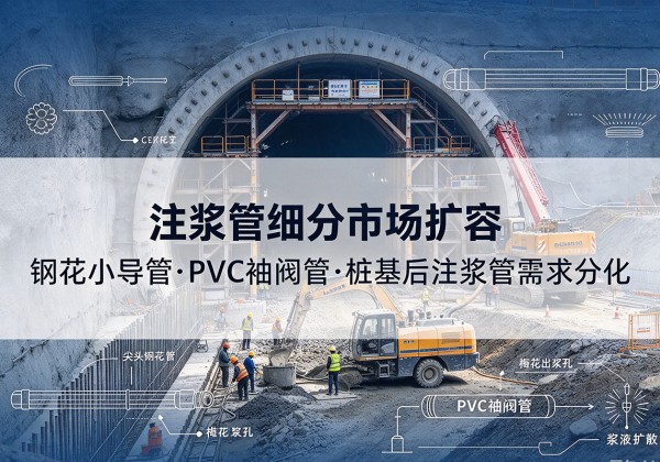 晋城注浆管细分市场扩容，隧道钢花小导管、PVC 袖阀管、桩基后注浆管需求分化